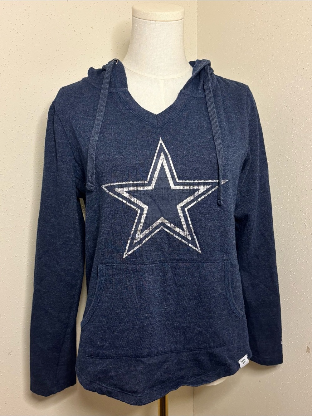 Dallas Cowboys Fanatics Women’s Hoodie Navy V-Neck Sweater NFL